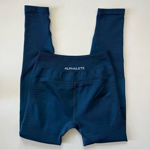 Alphalete Ozon Leggings in Atlantic Blue Small - Picture 4 of 6